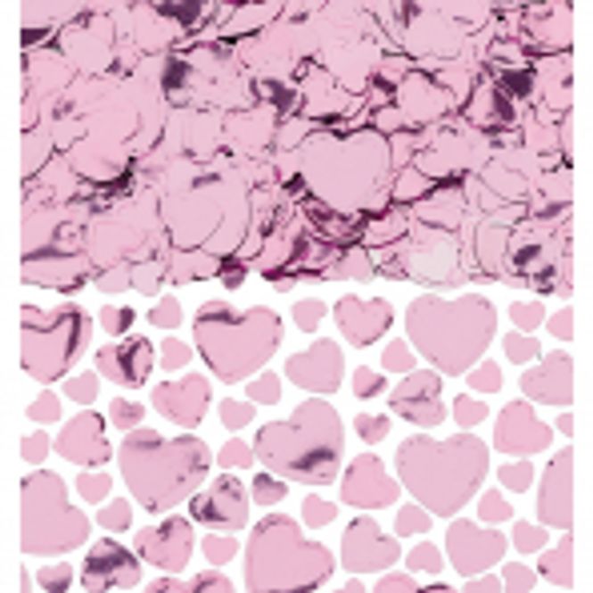 Hovedbilde Confetti Hjerter Rosa Assortert 70g