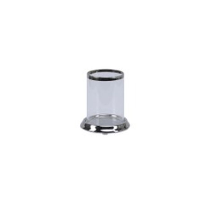 Hovedbilde Lyslykt Telys Med Glass Sølv 8cm