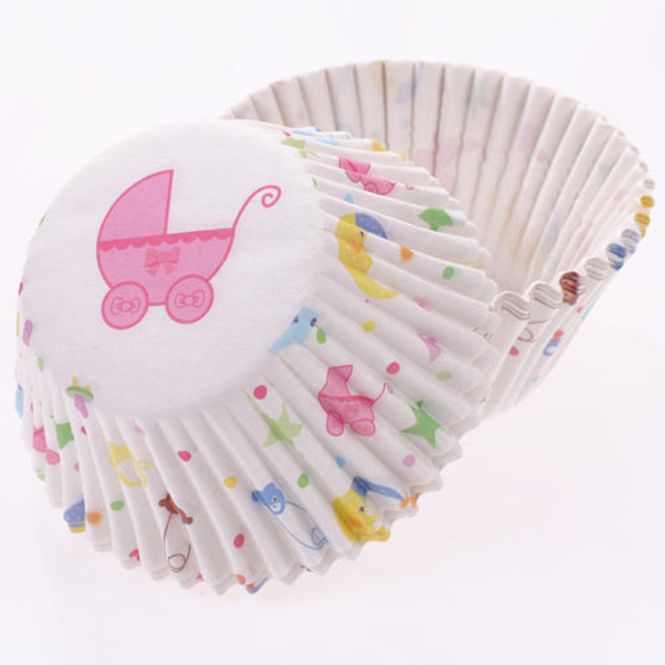 Hovedbilde Cupcakeformer Babyshower 100-pk