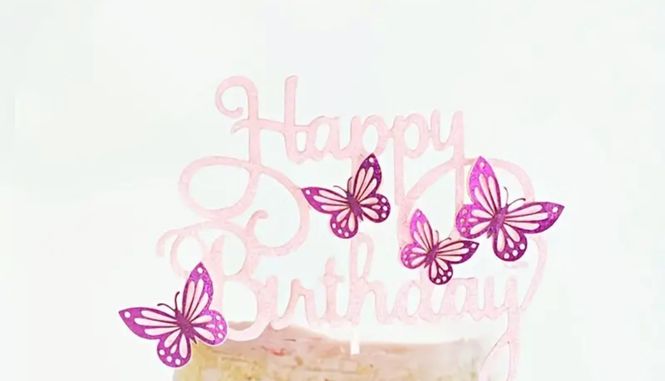 Hovedbilde Kaketopp - Happy Birthday Rosa