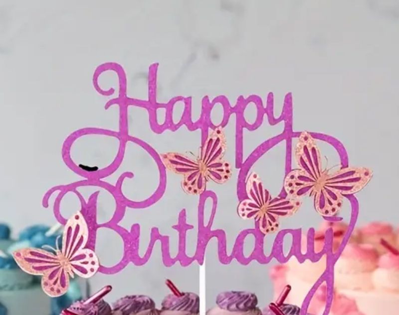 Kaketopp - Happy Birthday lilla