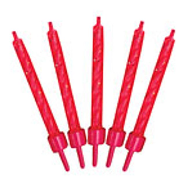 Hovedbilde Kakelys Glitter Pink 10-pk