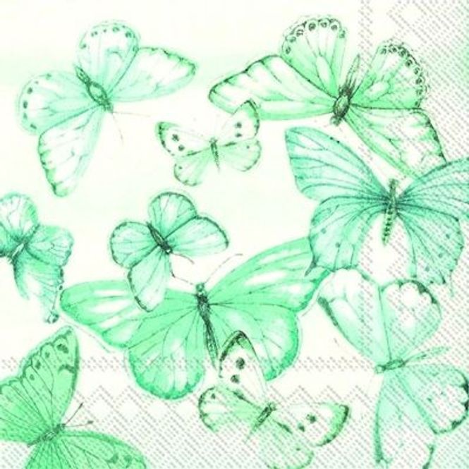 Hovedbilde Servietter Ihr Flowery Dance mint Kaffe 20-pk