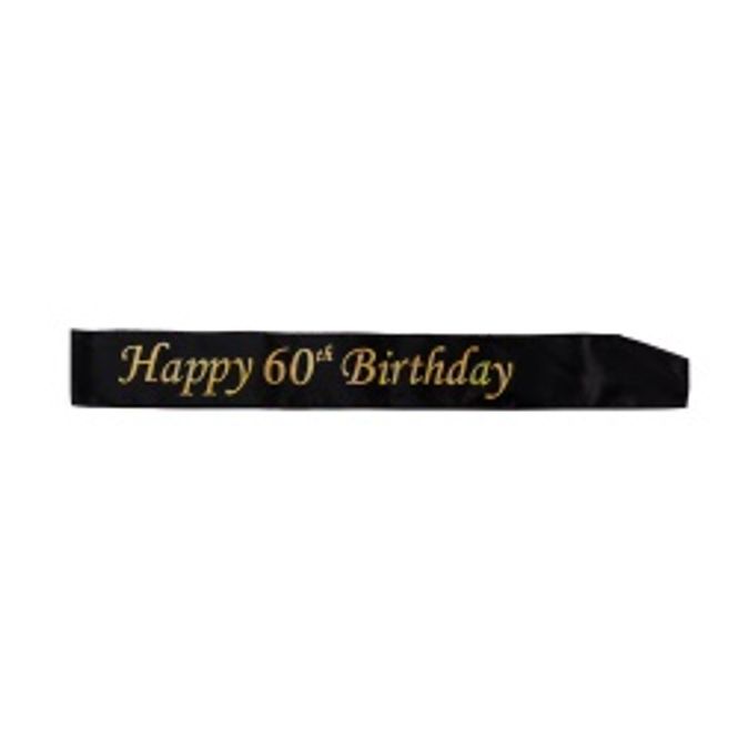 Hovedbilde Sash Happy 60th Birthday