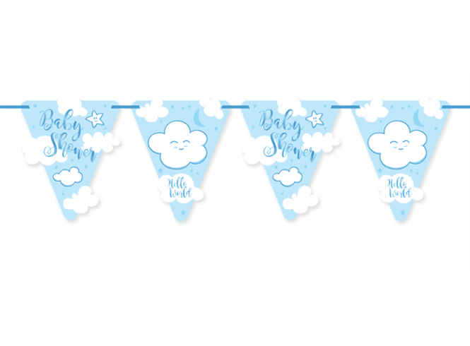 Hovedbilde Babyshower boy blå 1 Papirbanner- 6m