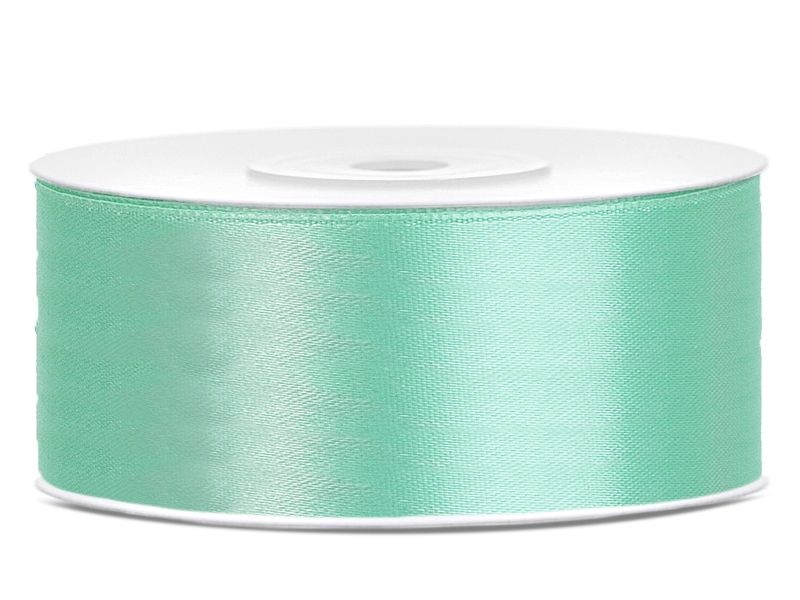 Satengbånd Mint 2,5cm 25m