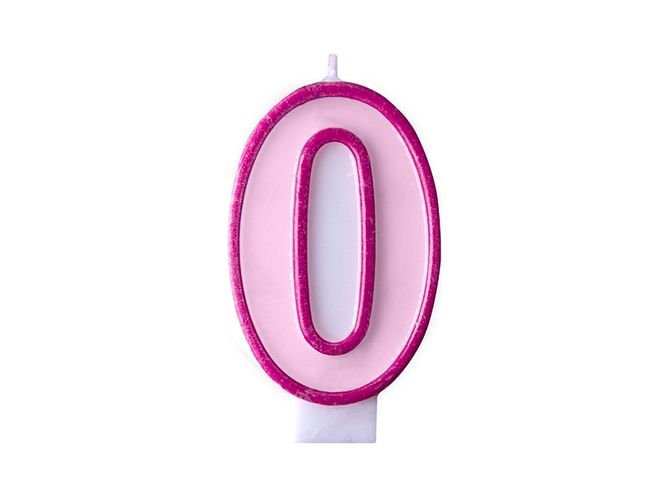 Hovedbilde Bursdagslys 0 Rosa