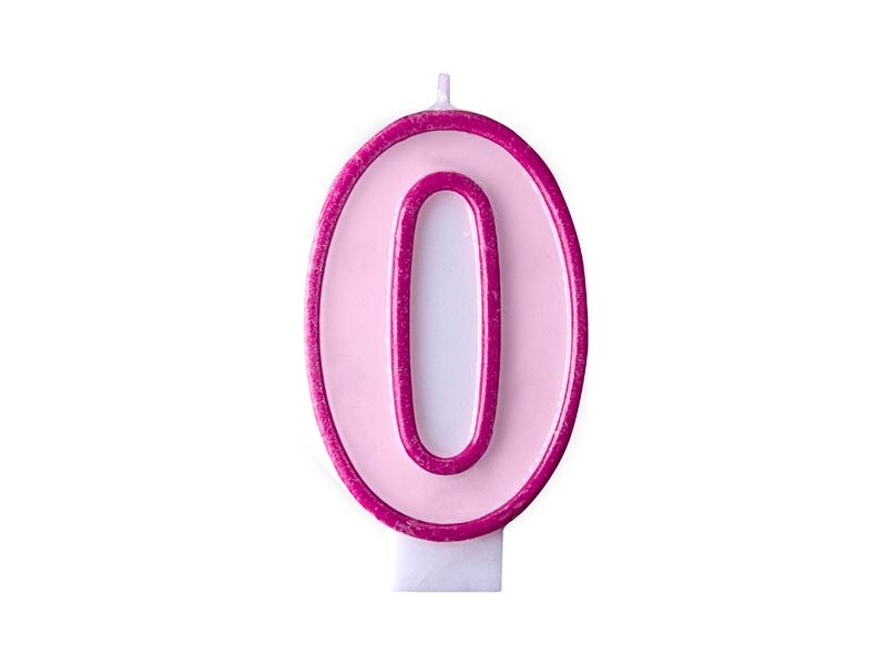 Bursdagslys 0 Rosa