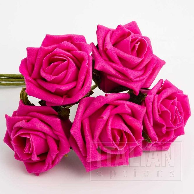 Hovedbilde Roser Pink Foam 5cm 6-bunt