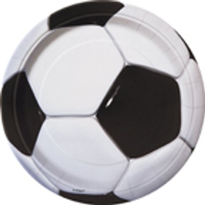 Hovedbilde Fotball Papptallerken 8-pk 17 cm