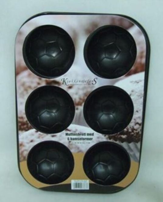 Hovedbilde Muffinsform Fotball 6 stk