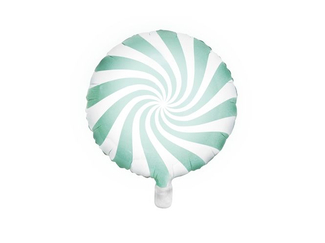 Hovedbilde Folieballong Candy mint og hvit