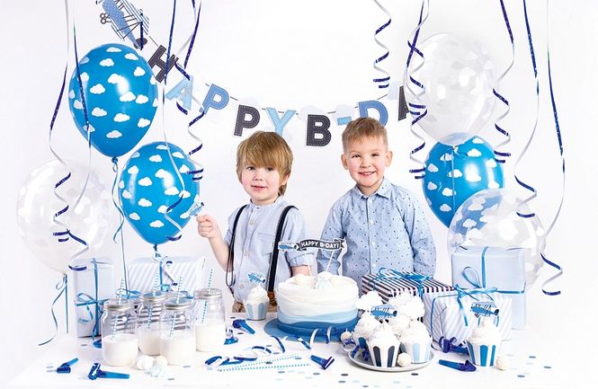 Hovedbilde Dekorasjons Sett Happy B Day Little Plane 39 ...