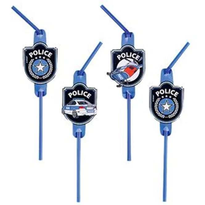 Hovedbilde Sugerør Police 8-pk