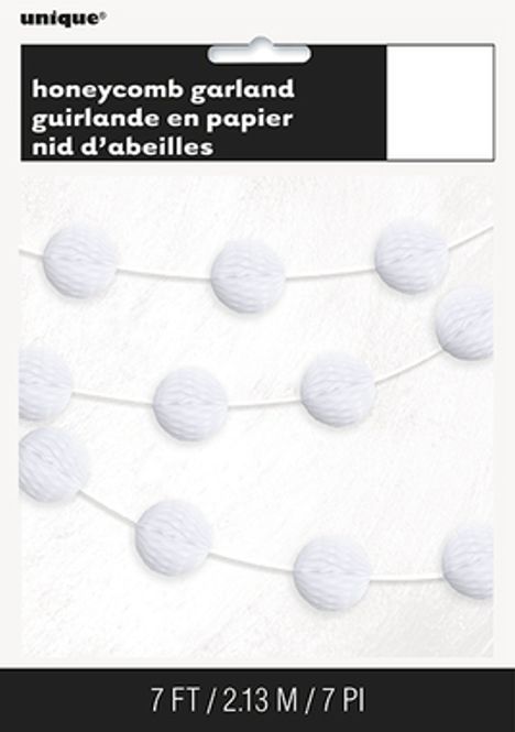 Hovedbilde Mini Honeycombs Ball Hvit Girlander 214cm