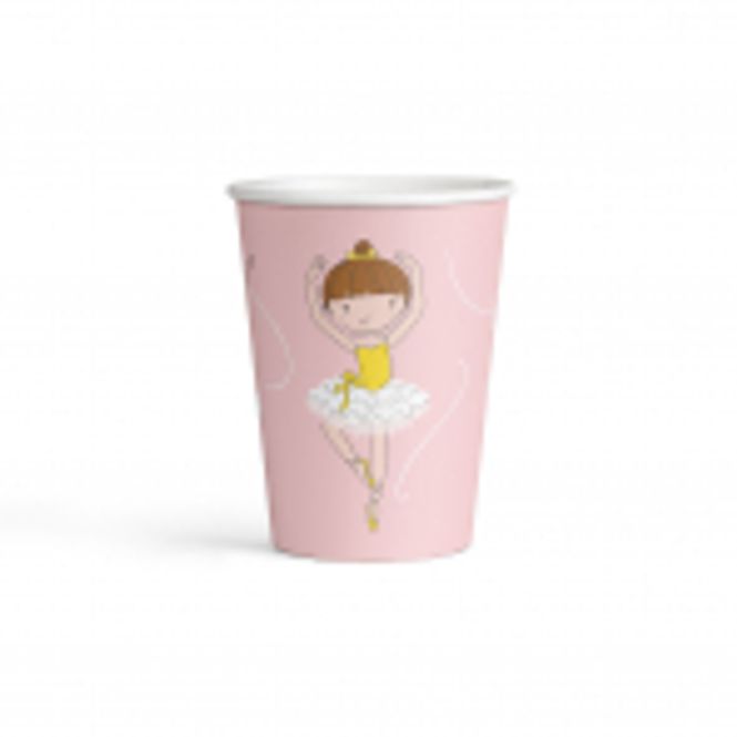 Hovedbilde Rosa Pappkrus Little Dancer 8-pk