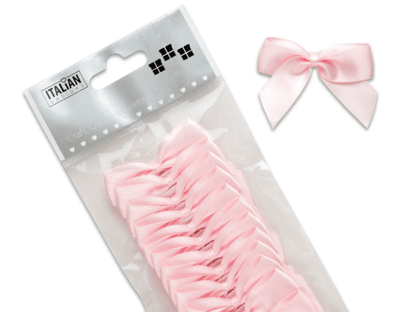 Hovedbilde Satengsløyfe selvklebende lyserosa 12 pk