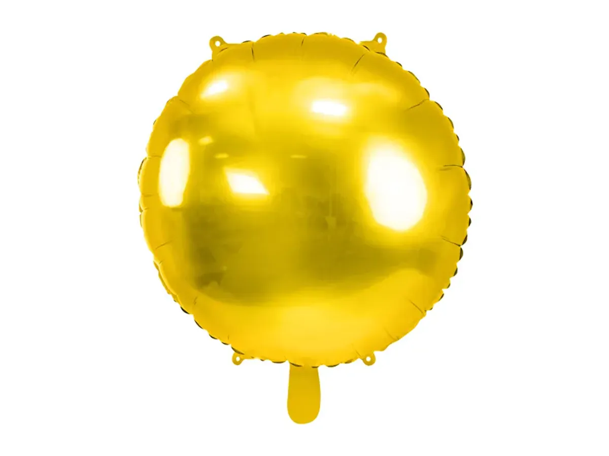 Folieballong rung 80cm gull