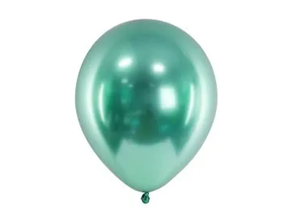 Ballonger E Blank flaske grønn 12cm 10-pk