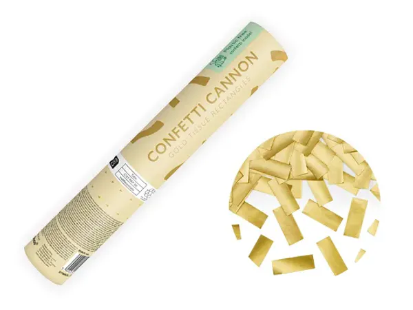 Hovedbilde Confetti kanon gull