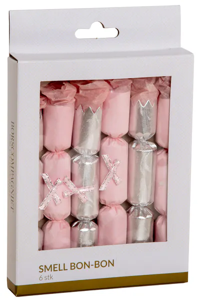 Hovedbilde Smell bon-bon lys rosa med sløyfe