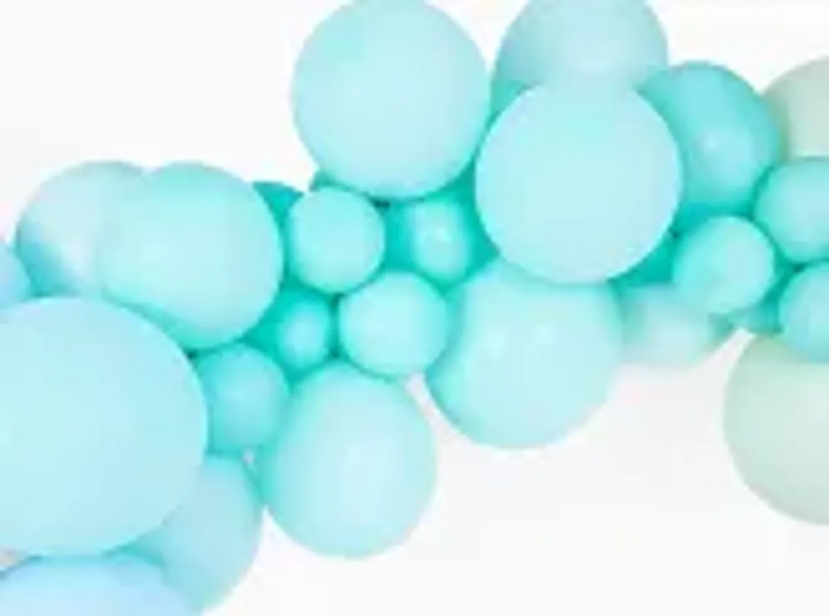 Ballonger E Mint pastell 12cm 10-pk 