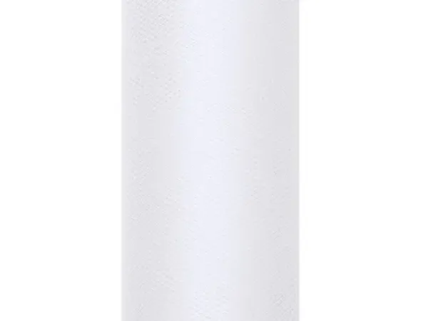 Hovedbilde bordløper tyll 15cmx9m hvit